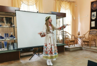 Ученица ДМШ № 1 г. Пензы Ксения Гагарина приняла участие в торжественном открытии выставки «ЭтноПенза: карта мастеров»