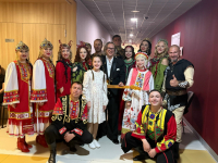 Ученица ДМШ № 1 г. Пензы Ксения Гагарина выступила на сцене Дворце Ирины Винер на торжественной церемонии вручения премии «Человек года» Госкорпорации «Росатом»